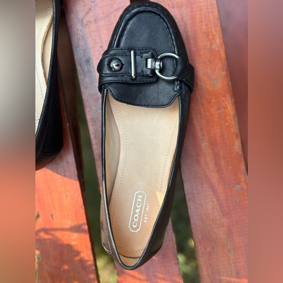 Coach Turn Lock Accented Genuine Leather Loafers SZ US 7B - Picture 8 of 14